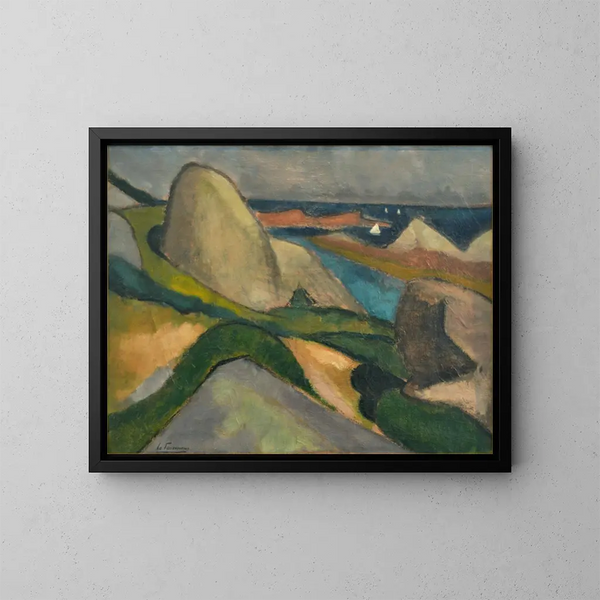 Ploumanac'h - Henri Victor Gabriel Le Fauconnier — kehystetty taideteos seinällä