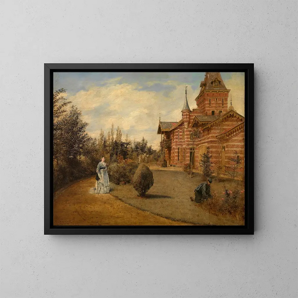 Gustave Coteaux'n maalaistalosta - Henri de Braekeleer — kehystetty taideteos seinällä
