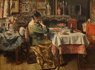 Le Repas - Henri de Braekeleer — näkymä teoksesta