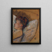 Nainen sängyssä - Henri de Toulouse-Lautrec — kehystetty taideteos seinällä