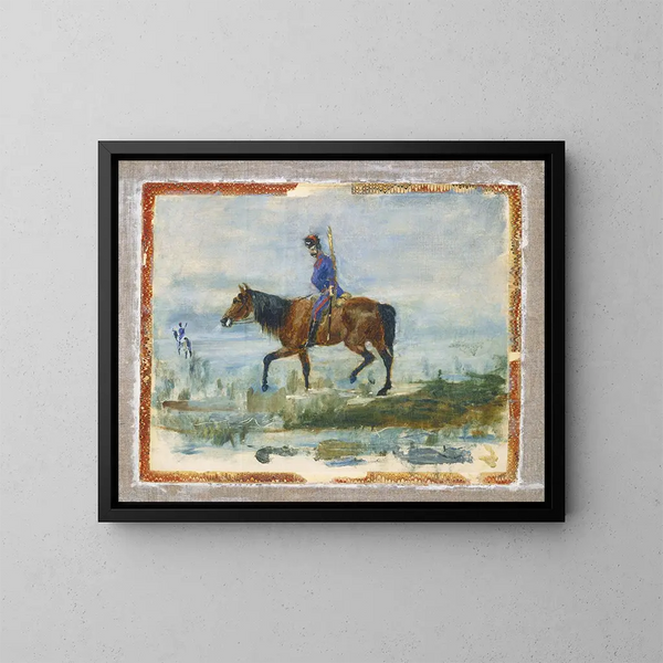 Hussards - Henri de Toulouse-Lautrec — kehystetty taideteos seinällä