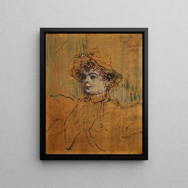 Mademoiselle Nys - Henri de Toulouse-Lautrec — kehystetty taideteos seinällä