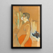 Herra Caudieux, kahvila-konserttinäyttelijä - Henri de Toulouse-Lautrec — kehystetty taideteos seinällä