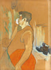 Herra Caudieux, kahvila-konserttinäyttelijä - Henri de Toulouse-Lautrec — näkymä teoksesta