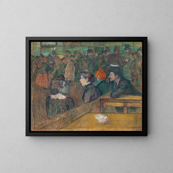 Moulin de la Galette - Henri de Toulouse-Lautrec — kehystetty taideteos seinällä