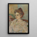 Béatrice Tapie de Céleyranin muotokuva - Henri de Toulouse-Lautrec — kehystetty taideteos seinällä
