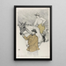 Jockey matkalla maaliin - Henri de Toulouse-Lautrec — kehystetty taideteos seinällä