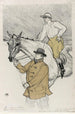 Jockey matkalla maaliin - Henri de Toulouse-Lautrec — näkymä teoksesta