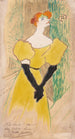 Yvette Guilbert - Henri de Toulouse-Lautrec — näkymä teoksesta