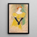 Yvette Guilbert - Henri de Toulouse-Lautrec — kehystetty taideteos seinällä