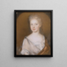 Mrs Pierre Bacot Marianne Fleur Du Gué - Henrietta Johnston — kehystetty taideteos seinällä