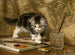 Nuori taiteilija - Henriette Ronner-Knip — näkymä teoksesta