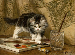Nuori taiteilija - Henriette Ronner-Knip — näkymä teoksesta