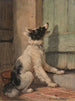 Odottamassa - Henriette Ronner-Knip — näkymä teoksesta