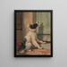 Odottamassa - Henriette Ronner-Knip — kehystetty taideteos seinällä