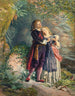 Ferdinand ja Miranda myrskystä - Henry Anelay — näkymä teoksesta