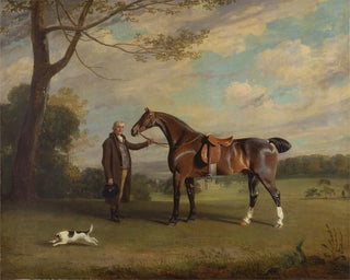 Henry Bernard Chalon - The Earl of Shrewsburys Groom Holding a Hunter.webp