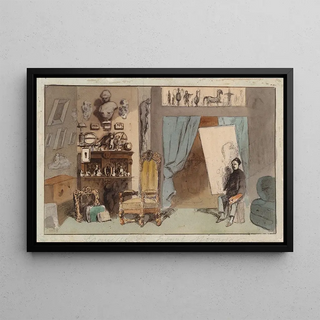 Henry Bonaventure Monnier - The Painters Studio.webp