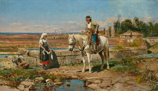 Henry Enrico Coleman - A buttero at the fountain.webp