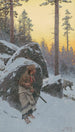 Intiaani-karhunpyytäjä - Henry Farny — näkymä teoksesta