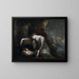 Danaé ja Perseus Serifoksella - Henry Fuseli — kehystetty taideteos seinällä