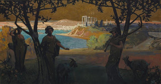 Henry Keller - Mural Sketch Pastoral Study No 1.webp