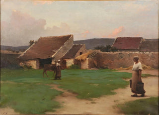 Henry Lerolle - Une cour de ferme.webp