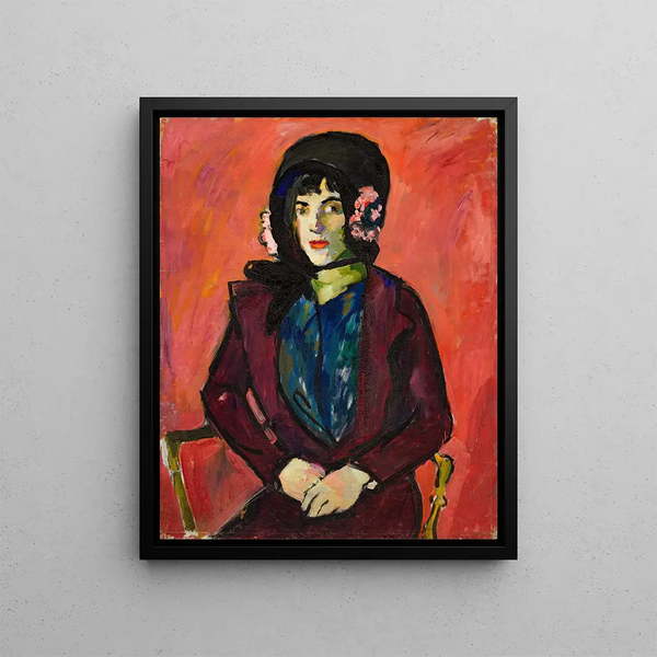 Portrait d'une fille - Henry Lyman Saen — kehystetty taideteos seinällä