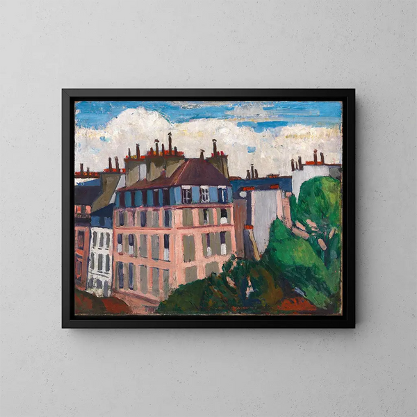 Toits de Paris - Henry Lyman Saen — kehystetty taideteos seinällä