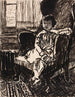 Fille sans titre assise sur une chaise - Henry Lyman Saen — näkymä teoksesta