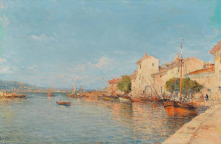 Henry Malfroy - View of a Harbour in Summer.webp