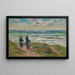 Bretonin maalaus meren edessä - Henry Moret — kehystetty taideteos seinällä