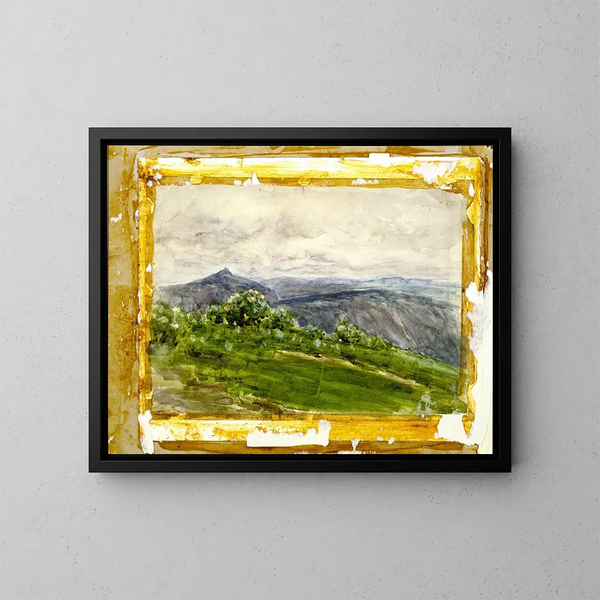 vuoristomaisemasta Pohjois-Carolinan korkeilla alueilla - Henry Ossawa Tanner — kehystetty taideteos seinällä