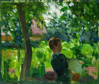 Harjoitus säkkipillin oppitunnille - Henry Ossawa Tanner — näkymä teoksesta