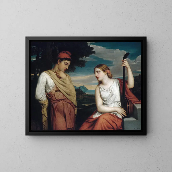 Les Amants grecs - Henry Peters Gray — kehystetty taideteos seinällä