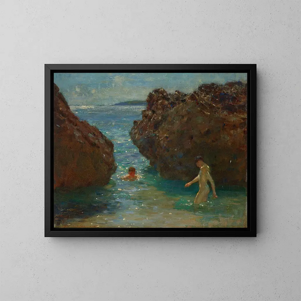 Baigneurs - Henry Scott Tuke — kehystetty taideteos seinällä