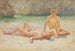 Henry Scott Tuke | Ryhmä uiskentelevia auringonpaisteessa - Henry Scott Tuke — näkymä teoksesta