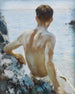 Rantatutkimus - Henry Scott Tuke — näkymä teoksesta