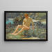 Nu maalaus kallioilla - Henry Scott Tuke — kehystetty taideteos seinällä
