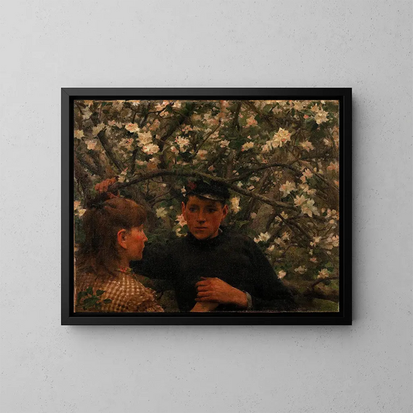 La Promesse - Henry Scott Tuke — kehystetty taideteos seinällä
