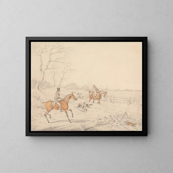 Dessin secret - Henry Thomas Alken — kehystetty taideteos seinällä