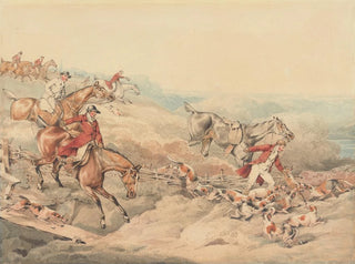 La chasse au renard et la mort - Henry Thomas Alken — näkymä teoksesta