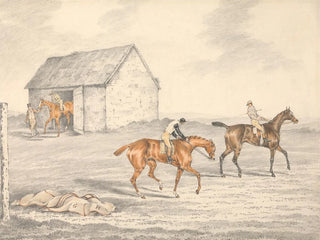 Le St Leger de Doncaster prêt à commencer - Henry Thomas Alken — näkymä teoksesta