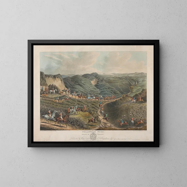 Bois de Yellowham - Henry Thomas Alken — kehystetty taideteos seinällä
