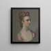 Portrait d'une femme, peut-être Miss Nettlethorpe - Henry Walton — kehystetty taideteos seinällä
