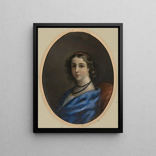 Portrait d'une femme - Henryk Siemiradzki — kehystetty taideteos seinällä