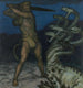 Hercule et l'Hydre - Franz von Stuck — näkymä teoksesta