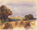 Un champ de maïs au coucher du soleil - Hercules Brabazon Brabazon — näkymä teoksesta