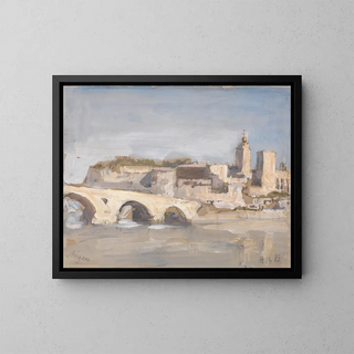 Pont d'Avignon - Hercules Brabazon Brabazon — kehystetty taideteos seinällä