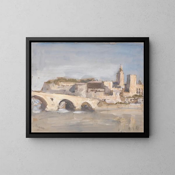 Pont d'Avignon - Hercules Brabazon Brabazon — kehystetty taideteos seinällä
